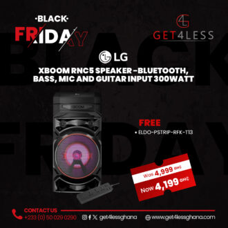 LG RNC5 XBoom Sound Tower with Free Eldo Pro Power Strip ELDO-PSTRIP-RFK-T13