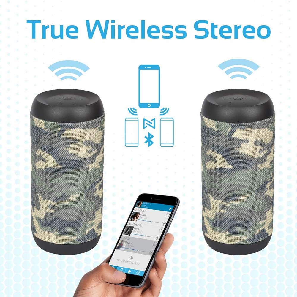 Promate 20Watts Wireless HiFi Stereo Speaker Camouflage - Image 5