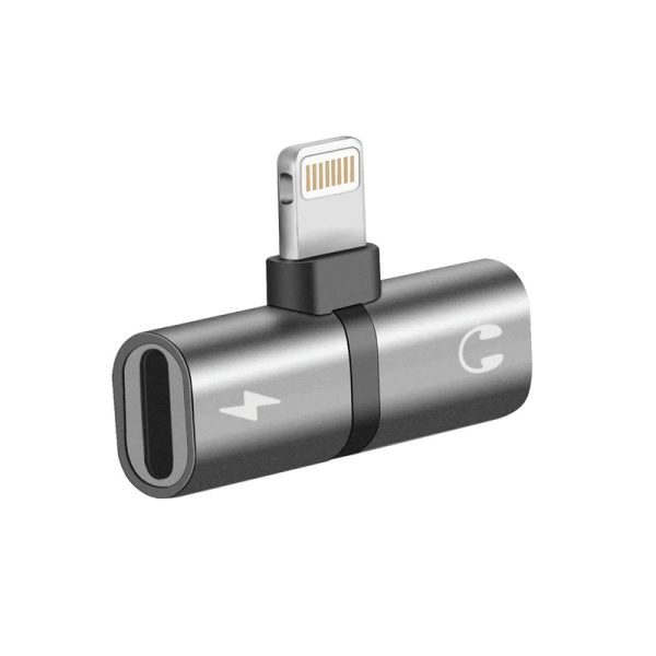 Promate 2 in 1 Audio & Charging Adaptor with Lightning Connector - Image 3