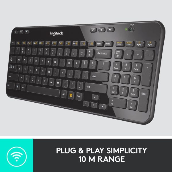 Logitech K360 Wireless Keyboard Black - Image 4