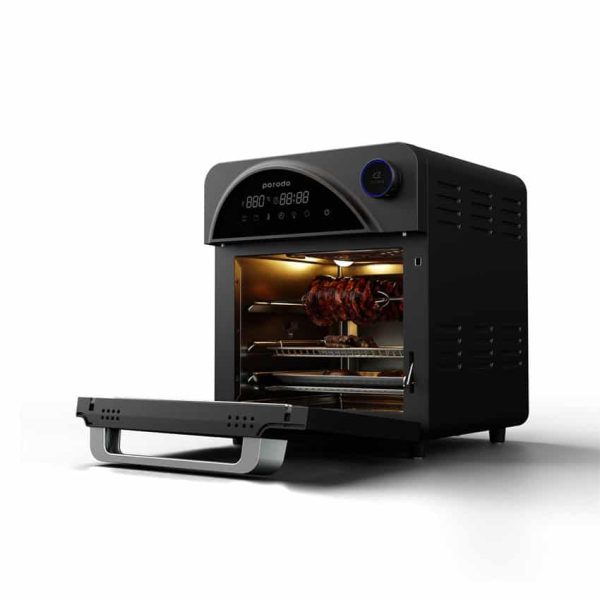 Porodo LifeStyle Dual  Mode Touch Control Air Fryer and Oven  14.5L 1700W - Black - Image 2