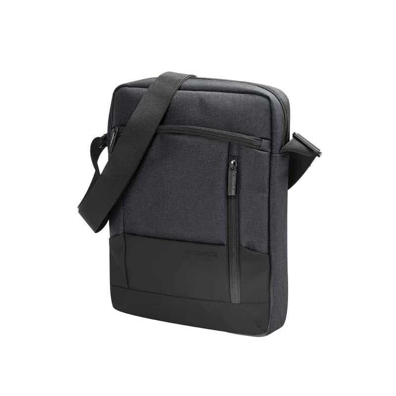 Promate Accented 13.3 Laptop and Tablet Handbag with Mulple Pocket, Black