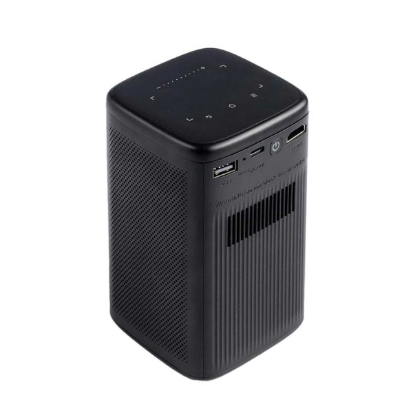 Porodo Android 9.0 960*540P DLP Portable Projector - Black - Image 4