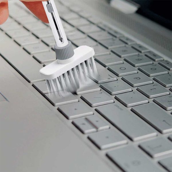 Green Lion 5 in 1 Multifunctional Cleaning Brush - White - Image 2