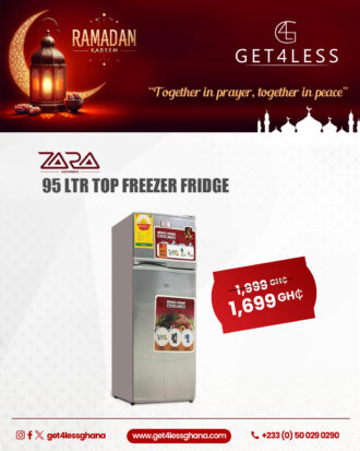 Zara Fridge 110 Litres Top Freezer Silver