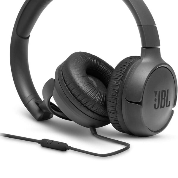 JBL T500 Over Ear Wired Headphone Black - Image 2