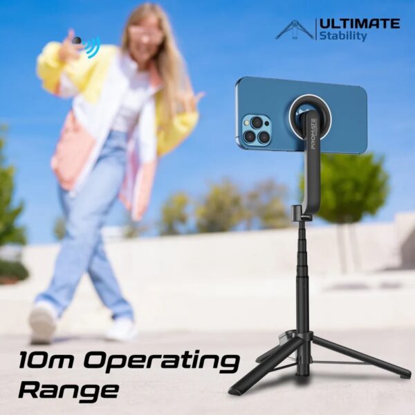 Promate Telescopic Selfie Stick with Magnetic Mounting - Image 6