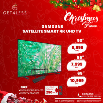 Samsung Tv 50 Satellite Smart Uhd 4K with Free Eldo Power Strip, TV Bracket/GHc 250 Gift Voucher
