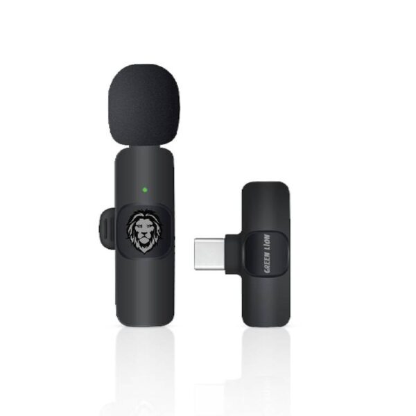 Green Lion Solo Wireless Microphone 3 Plugs 60mAh Black