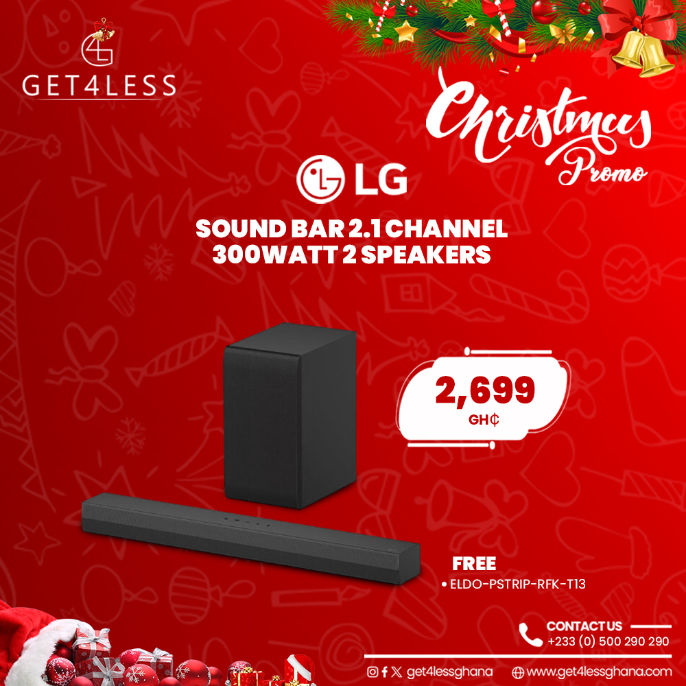 LG Sound Bar 2.1 Channel 300Watt 2 Speakers