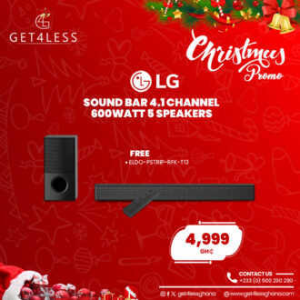 LG Sound Bar 4.1 Channels 600Watt 5 Speakers With Free Eldo Pro Power Strip
