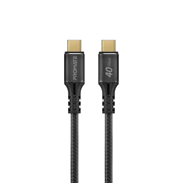 Promate 240W Power Delivery USB-C to USB-C Cable with 40Gbps