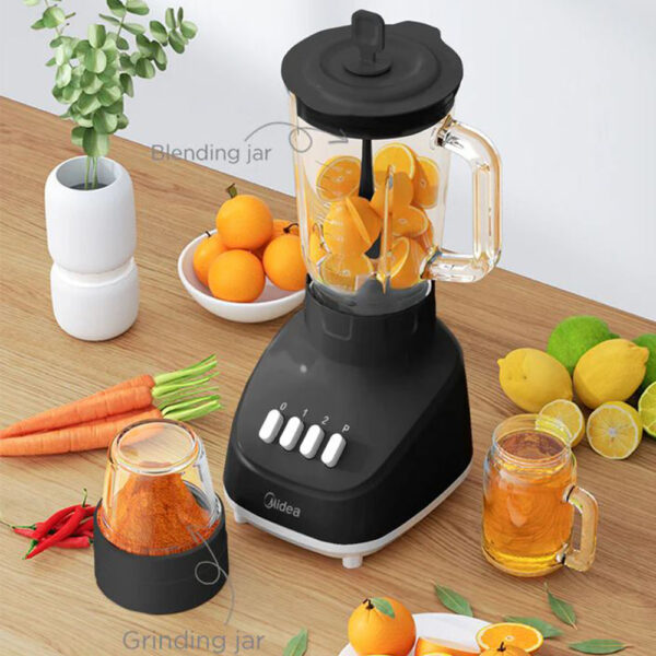 Midea Blender 1.0 ltr Black + Jar - Image 2