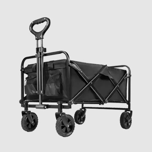 Green Lion Heavy Duty Wagon Cart 150kg Black - Image 3