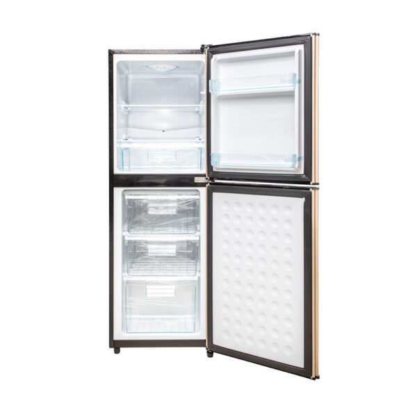 Nasco Fridge Bottom Freezer 136 Ltr Golden - Image 2