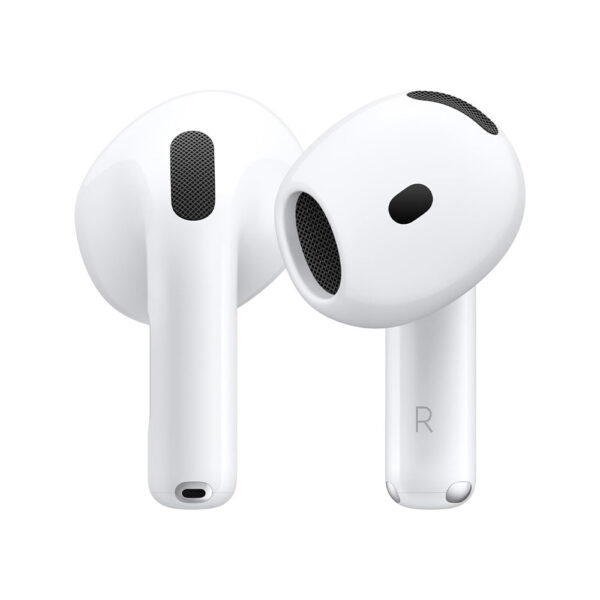 Apple AirPods 4 Wireless Earbuds, Bluetooth Headphones, Personalized Spatial Audio, Sweat and Water Resistant