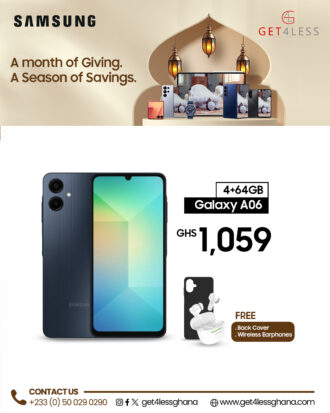 Samsung Galaxy A06 4GB RAM 64GB with free Cover and Earphones