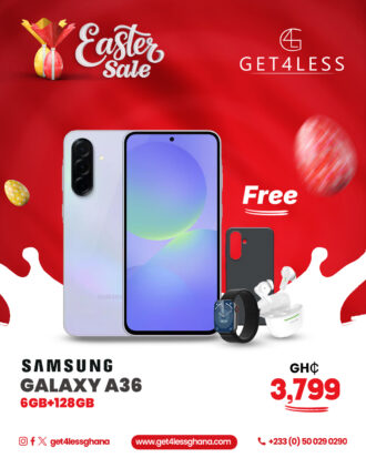 Samsung Galaxy A36 6GB RAM 128GB with Free Cover, Wireless Earbuds and Smart Watch