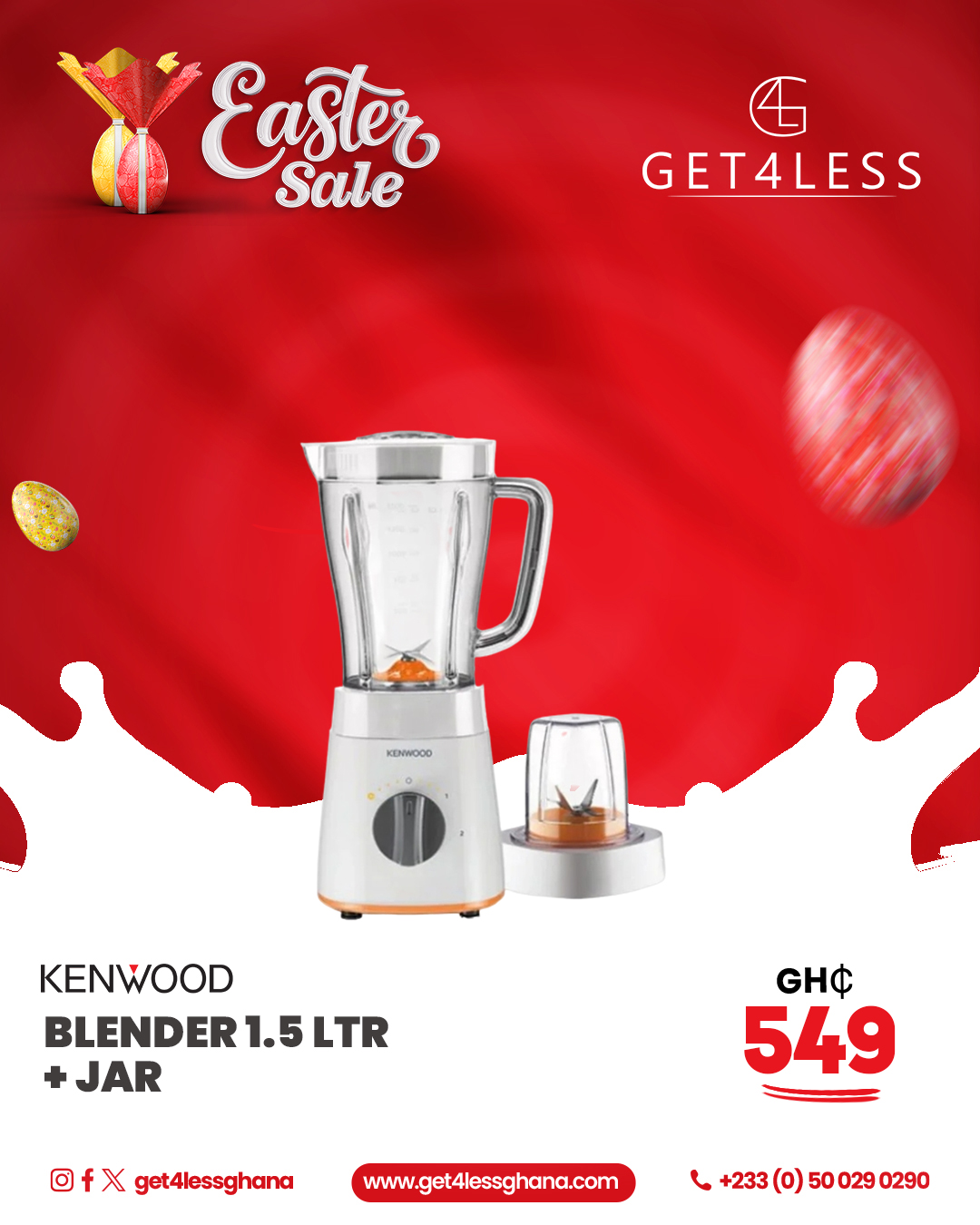Kenwood Blender 1.5 Litre Jar