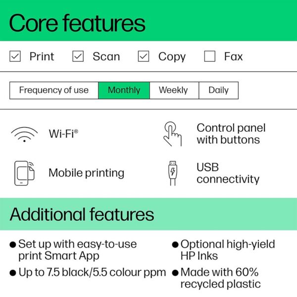 HP Deskjet Ink Advantage 2875 Color|Wireless|Print|Scan|Copy|653 Ink - Image 4
