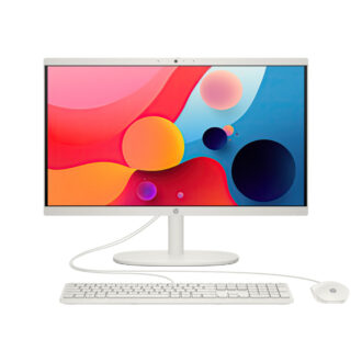 HP All In One 22 Core i3 N300 8GB RAM DDR5 512GB SSD 21.5 Inches FHD Black with Free Eldo Pro Power Strip and Interactive UPS 650VA