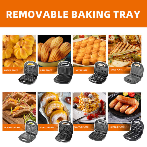 Haley Sandwich Maker 8 in 1 750Watt - Image 3