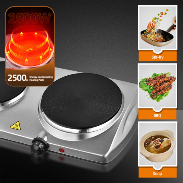 Haley Hot Electric Plate 2 Hub 2500Watt - Image 2