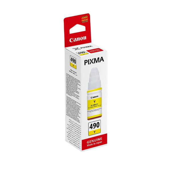 Canon GI-490 Yellow Original Ink Bottle - Image 2