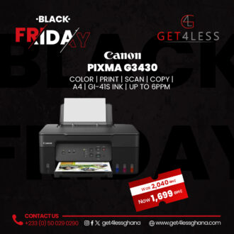 Canon Pixma G3430 Print, Scan, Copy A4/8PPM/Ink GL-41S Colored