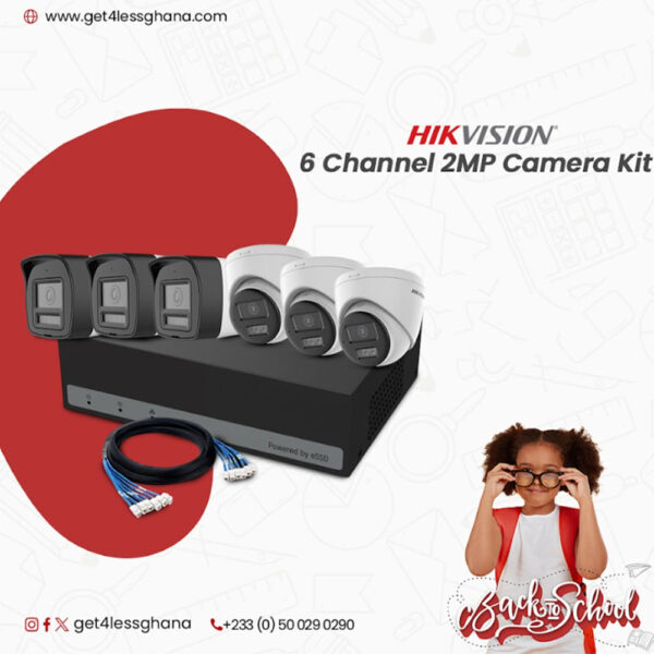 Hikvision 6 Channel 2 MP Camera Kit