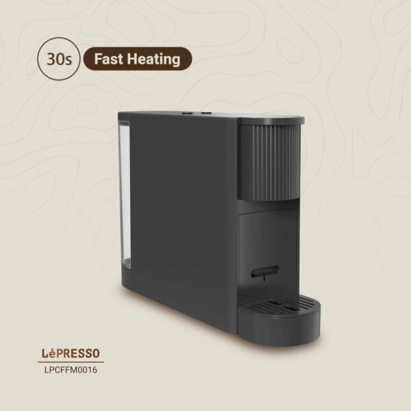 LePresso 20 Bar Coffee Machine with 500ml Water Capacity and Cupsule Storage - Black - Image 5