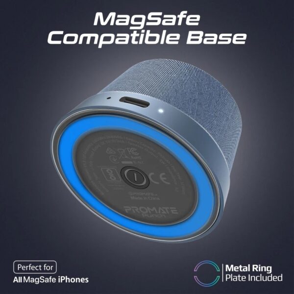 Promate 3W Mini Bluetooth Speaker with Magnetic Base 10hrs Playtime - Image 4