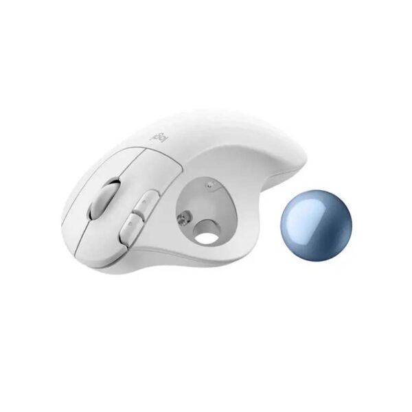 Logitech M575 Mouse Ergo Bluetooth Trackball Mouse-Off White - Image 3