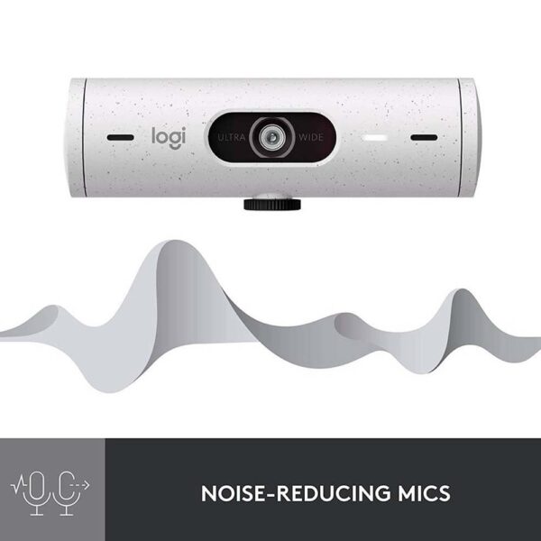 Logitech Brio 500 Hd USB-C Webcam-Off White - Image 4