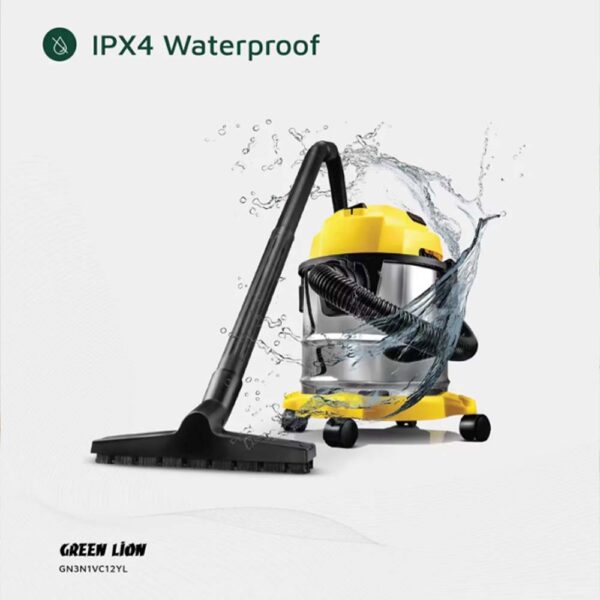 Green Lion Ultra 3 In 1 Vacuum Cleaner 12L 1000W - Yellow - Image 3