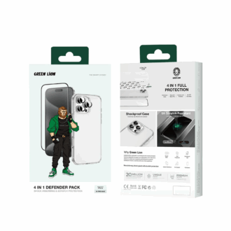 Green Lion 4 In 1 Defender Pack iPhone 16 Pro Max - Clear