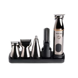 Green Lion 5 in 1 Multi-Function Hair Clipper Set 600mAh - Black