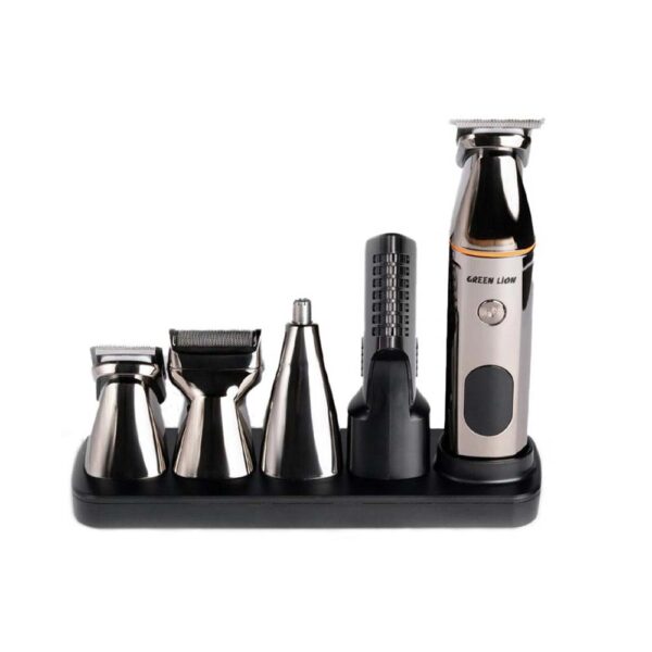 Green Lion 5 in 1 Multi-Function Hair Clipper Set 600mAh - Black