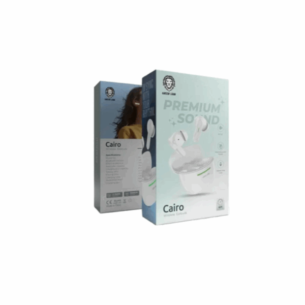 Green Lion Cairo Wireless Earbuds - White - Image 2