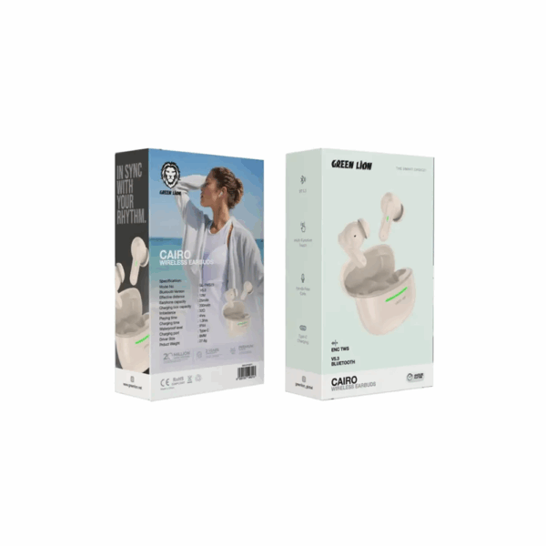 Green Lion Cairo Wireless Earbuds - Desert Titanium - Image 2