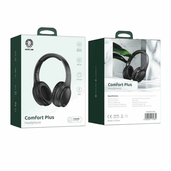 Green Lion Comfort Plus Headphones - Black - Image 2