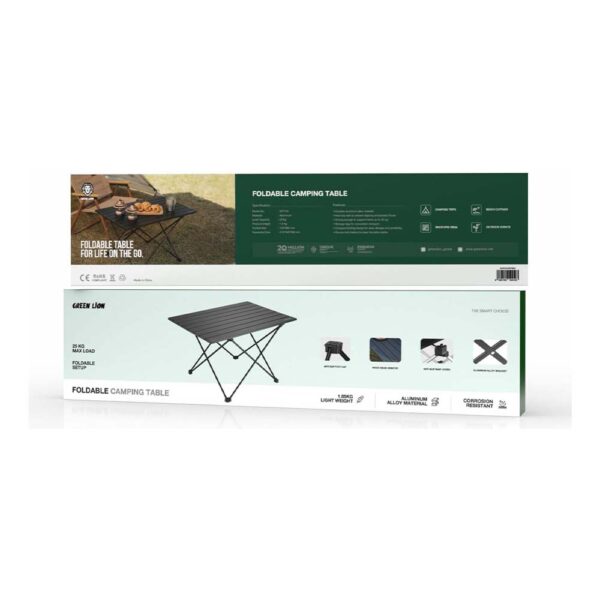 Green Lion Foldable Camping Table - Black - Image 3