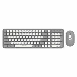 Green Lion GKM-300 Wireless Keyboard + Mouse - Grey