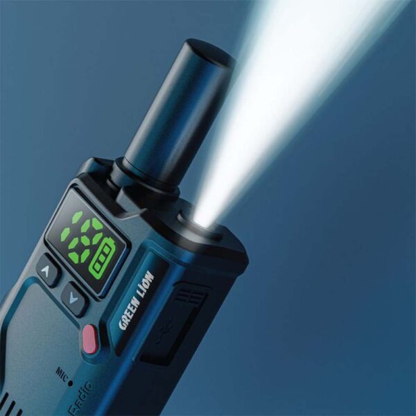 Green Lion GPX600 Walkie Talkie - Black - Image 3