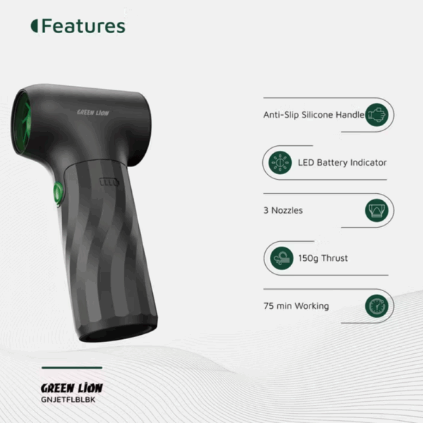 Green Lion Jetflow Air Blower - Black - Image 4
