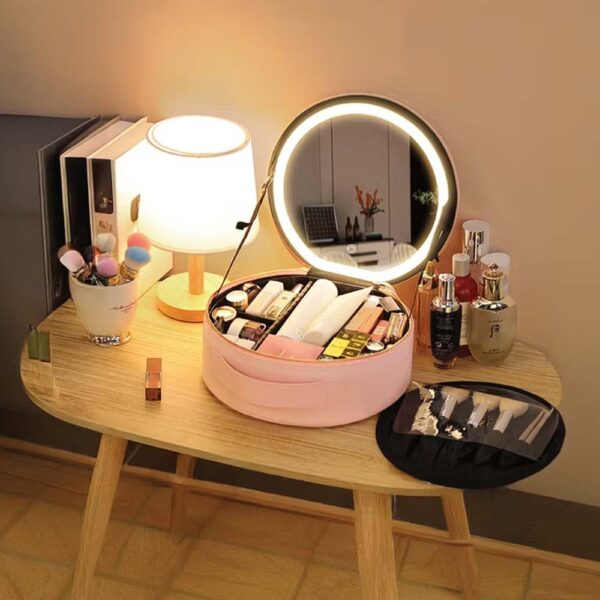 Green Lion Makeup Organizer Pro - Pink - Image 2