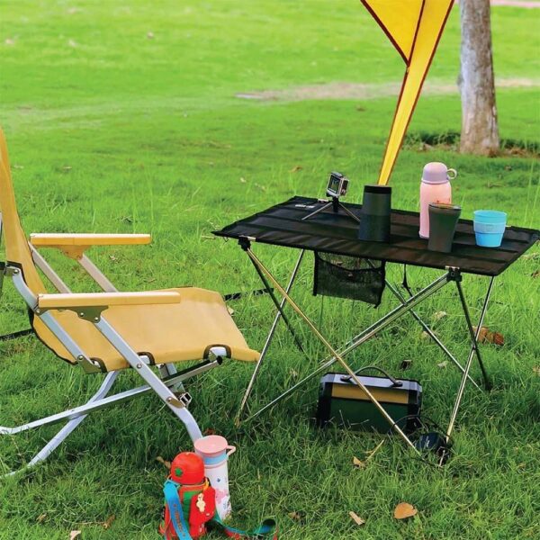 Green Lion Outdoor Foldable Table - Black - Image 2