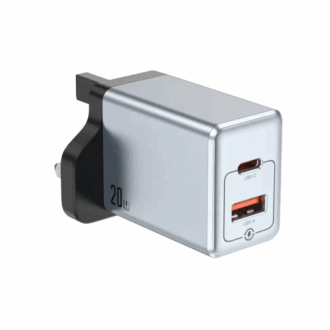 Green Lion Premium Series UK Plug PD 20W - Gray
