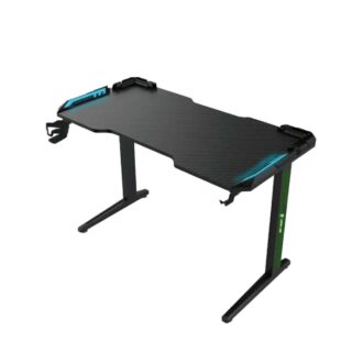 Green Lion RGB Gaming Desk - Black