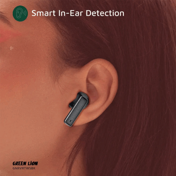 Green Lion River True Wireless Earbuds - Black - Image 5